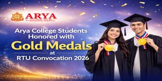 Arya College Students Honored with Gold Medals at RTU Convocation 2026